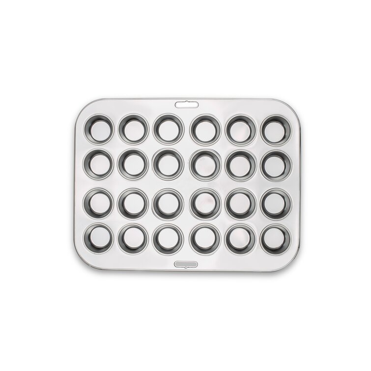 Fox Run Brands 24 Cup Stainless Steel Muffin Pan