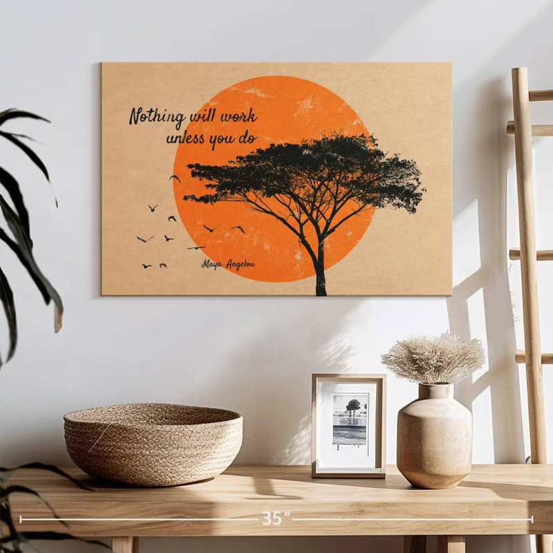 Tergel Nothing Will Work Quote, 16" H x 24" W