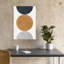 «Stacked Abstract Circles Abstract», reproduction d'art géométrique murale contemporaine-129716324