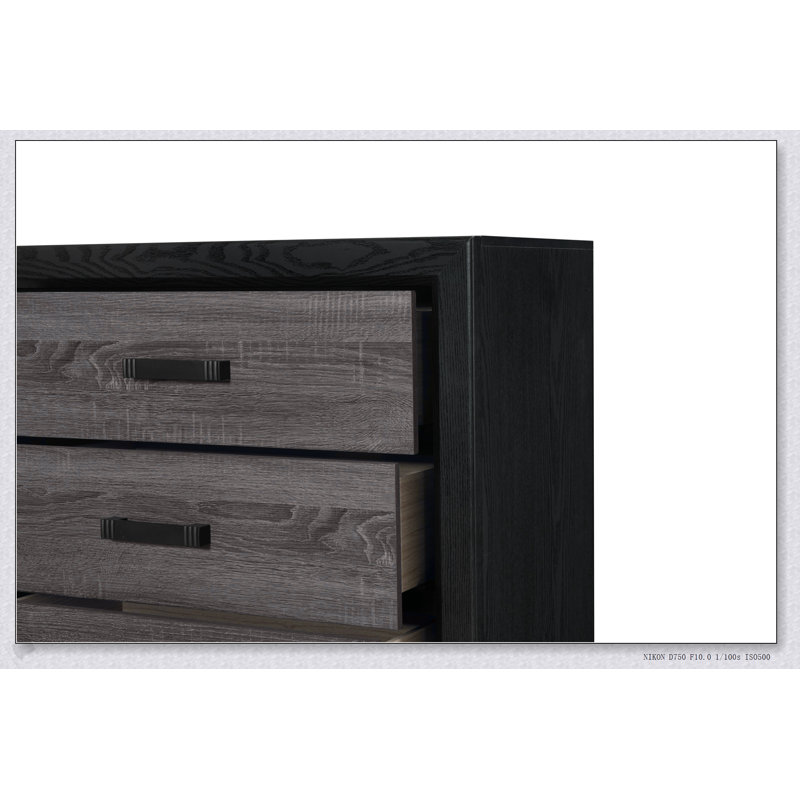 Commode 5 tiroirs SOLUTO Modern Rustic