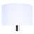 Maaseiah 24.25 In. Black Table Lamp With White Ribbed Fabric Shade And Pull Chain Switch