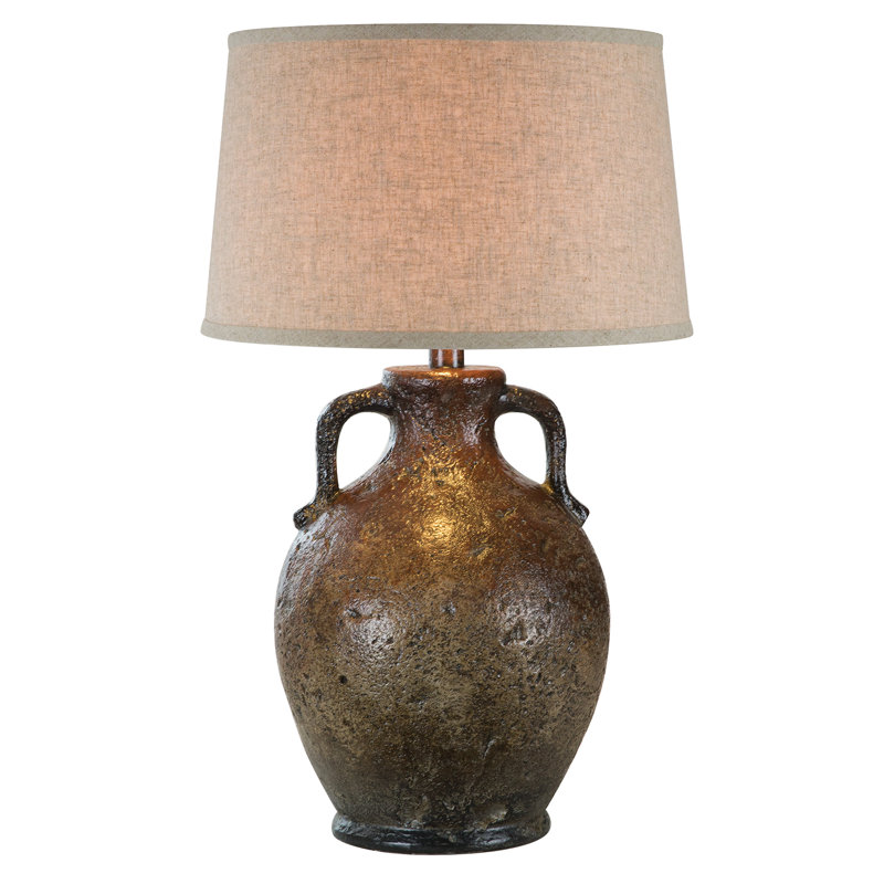 Mazin Ceramic Lamp, Brown