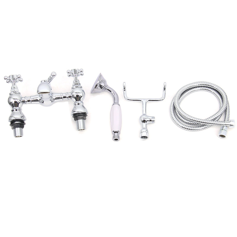 Labarge 2 Handle Deck Bath Shower Mixer Bath Filler with Diverter