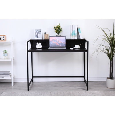 Black Entryway Console Table For Small Areas: Build, Ideal Living Room, Bedroom, And Hallway Metal & Wood - Narrow Modern Hallway, Office, Room
