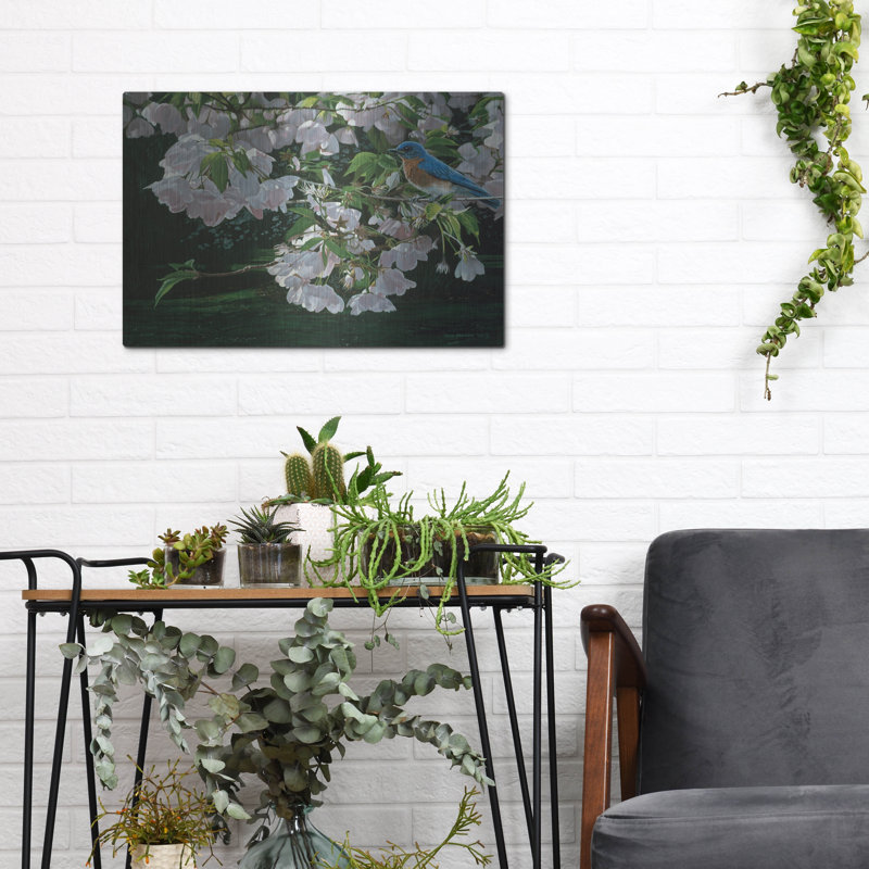 «Cherry Blossoms» par Ron Parker, art mural en métal, H 12 po x l 16 po