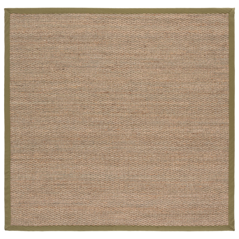 Natural Fiber 111 Seagrass No Pattern Rug, Square 6'