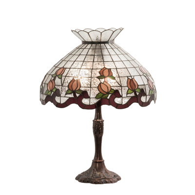 26" High Roseborder Table Lamp