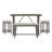 Chotu 4PC Counter Height Dining Set Counter Height Table with Bench 2x Stools Foam Cushioned Seats