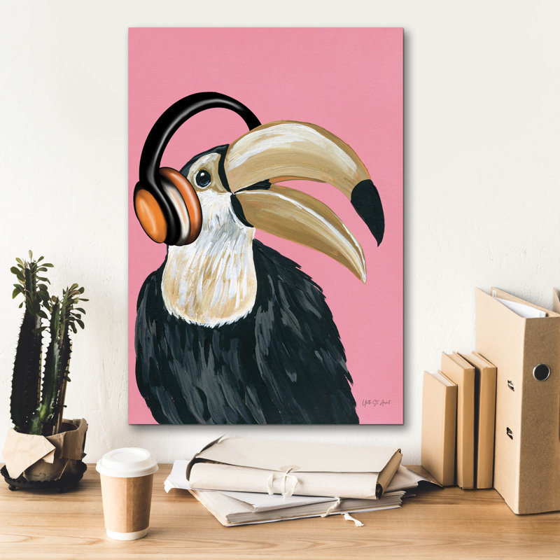 «Wild 1» par Yvette St. Amant, art mural sur toile, H 26 po x l 18 po x P 0,75 po
