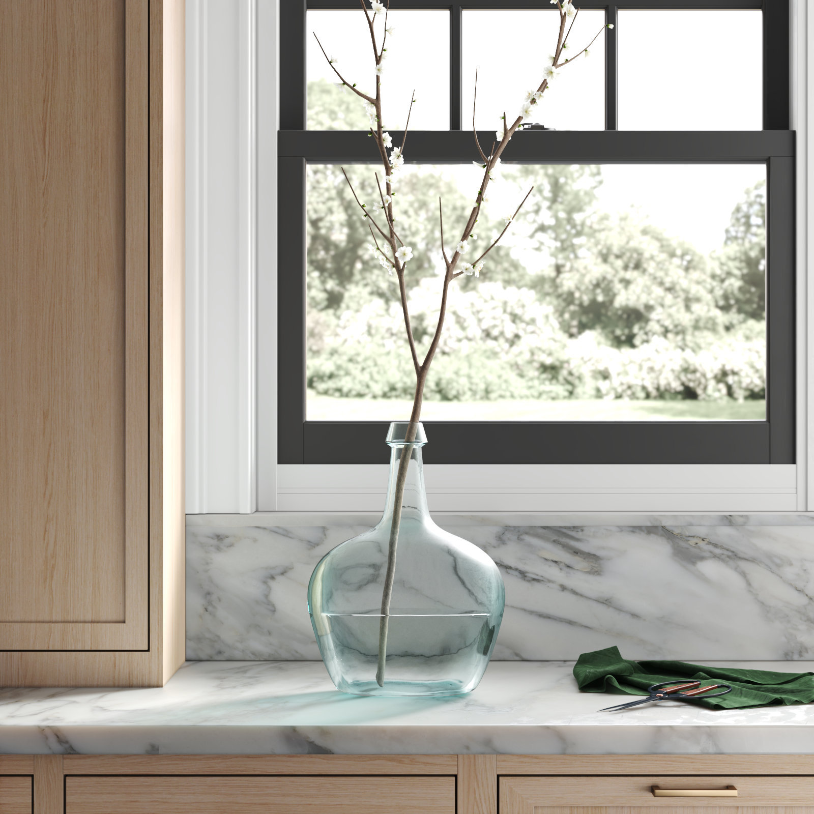 Meile Glass Decorative Bottle, Clear