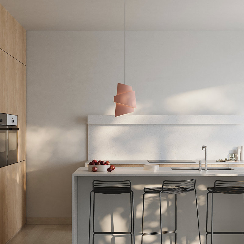 Croissant Pendant Light, White, Blossom