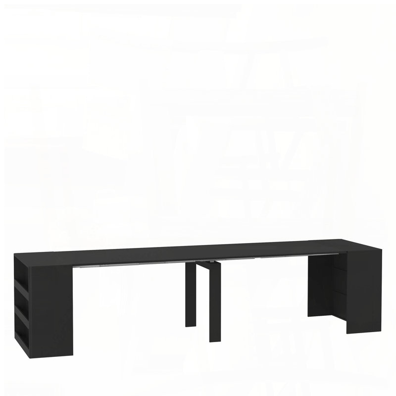 Extendable Foldable Dining Table for 1-10 People (Wood, Multifunctional)