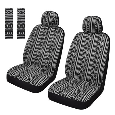 Baja Saddle Blanket Front Seat Covers with Seat Belt Pads