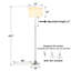 Lampe sur pied réglable 64,5 po-70416796
