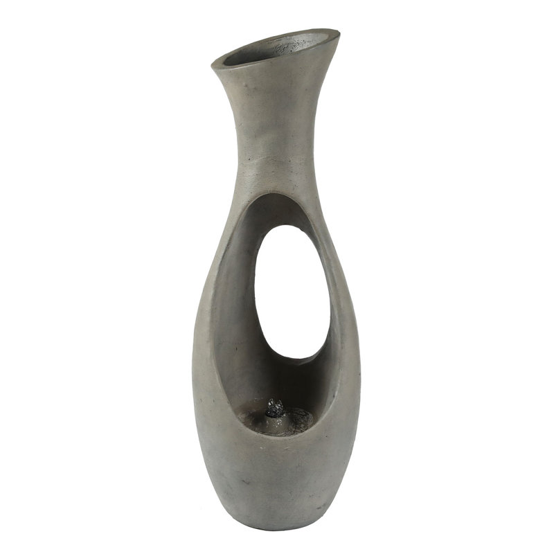 Outdoor Weather Resistant Urn Fountain with Lights