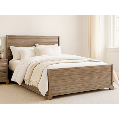 Lit Carmenita en brun clair rustique - grand