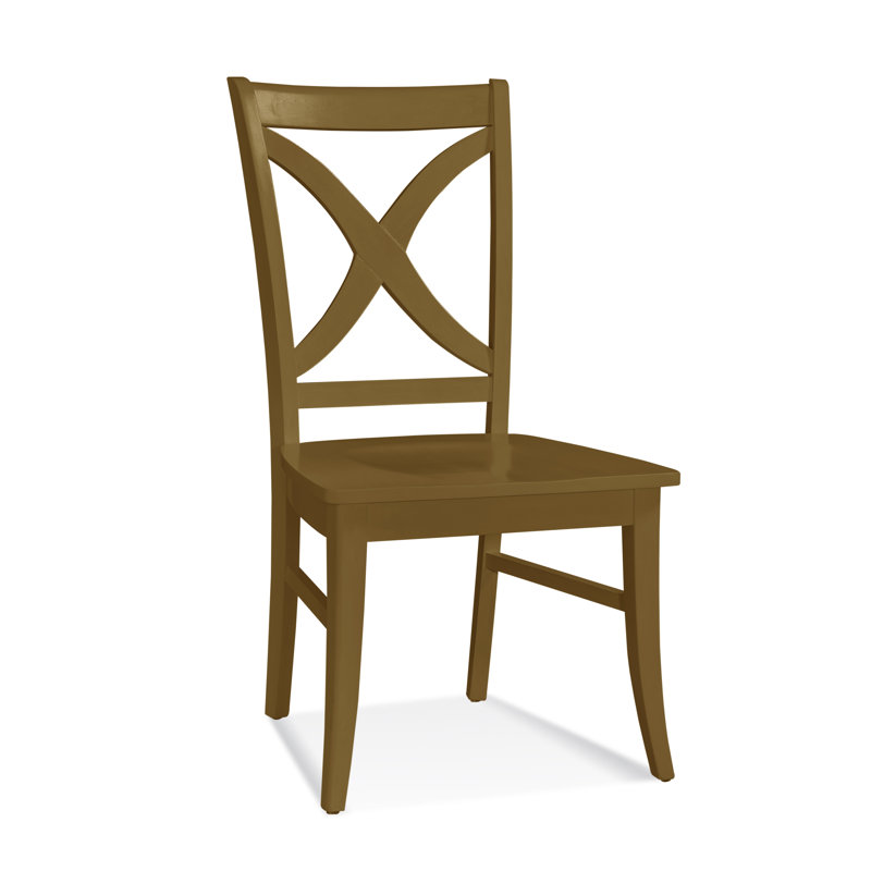 Hues 18'' H Solid Wood Side Chair, Havana