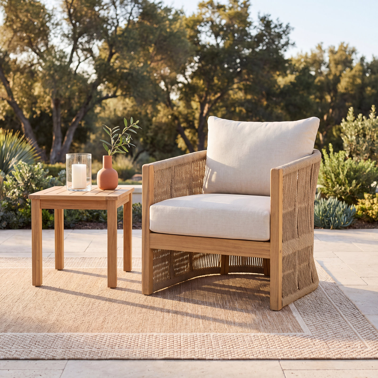 Azariya Lounge Chair, Taupe