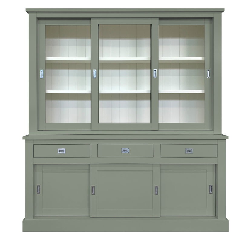 Lemire Display Cabinet, Cement Grey