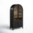 Annetta Arched Wood Book Cabinet