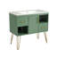 Meuble-lavabo de salle de bain avec lavabo en résine, armoire de salle de bain simple autoportante, armoire d'appoint