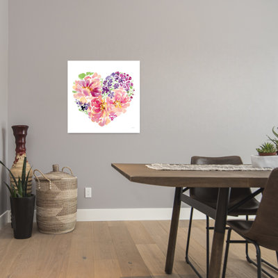 Contemporary Art Contemporary Flower Art by Katrina Pete - 1 Piece Wrapped Canvas Wall Art