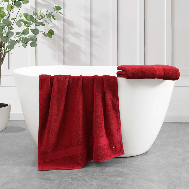 Ensemble de serviettes de bain 2 pièces Tommy Hilfiger, Marine