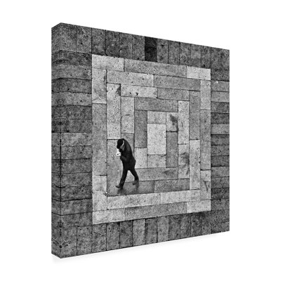 Wrapped Canvas Wall Art - Antonio Perrone 'No Escape' Wall Art for Living Room, Bedroom, or Office Décor  - 35x35