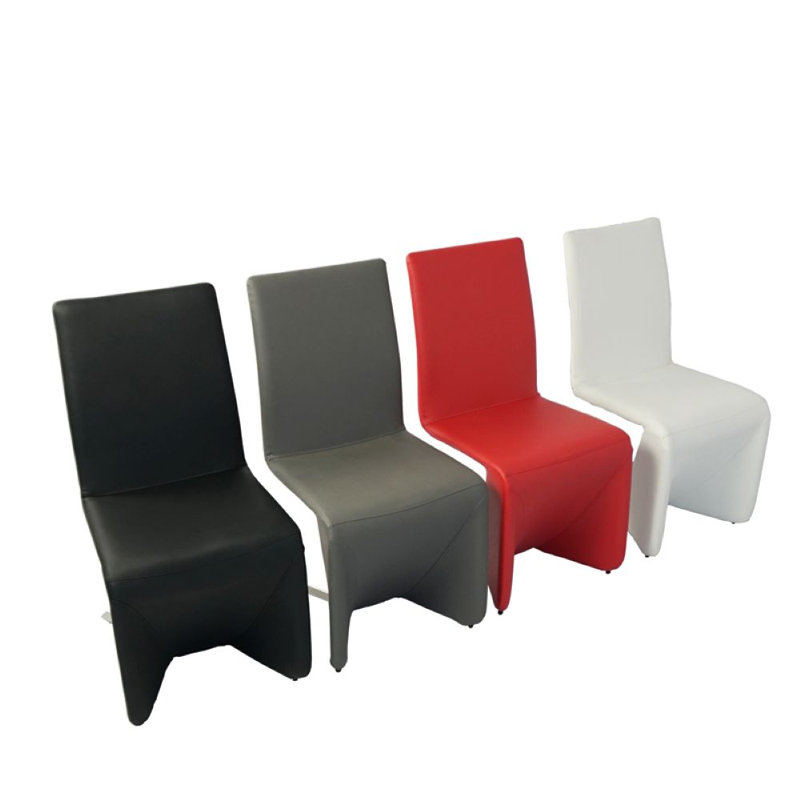 Chaise d'appoint rembourrée Ingra, Gris