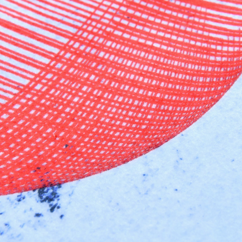 Ephemeral Sunset Washable Circles Area Rug,Power-loomed, Heavenly Softness with Non-Slipping Backing