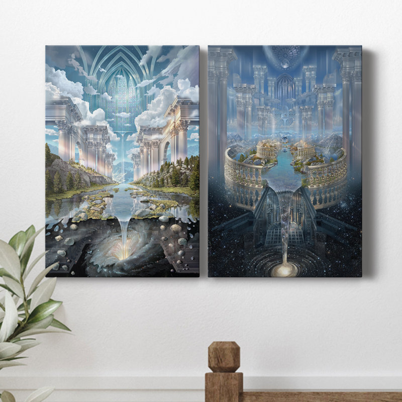 Genèse II - reproduction d'art, H 60 po x l 80 po x P 2 po, Toile tendue