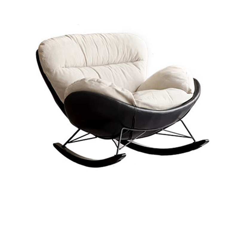 Chaise berçante confortable avec structure en métal