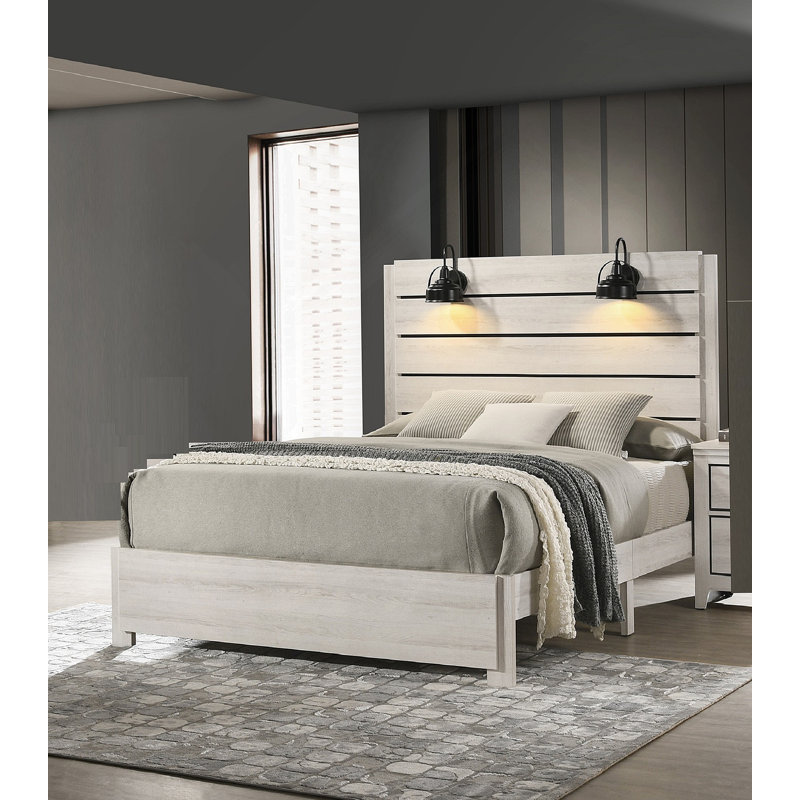 Queen Beds, Antique White, Queen