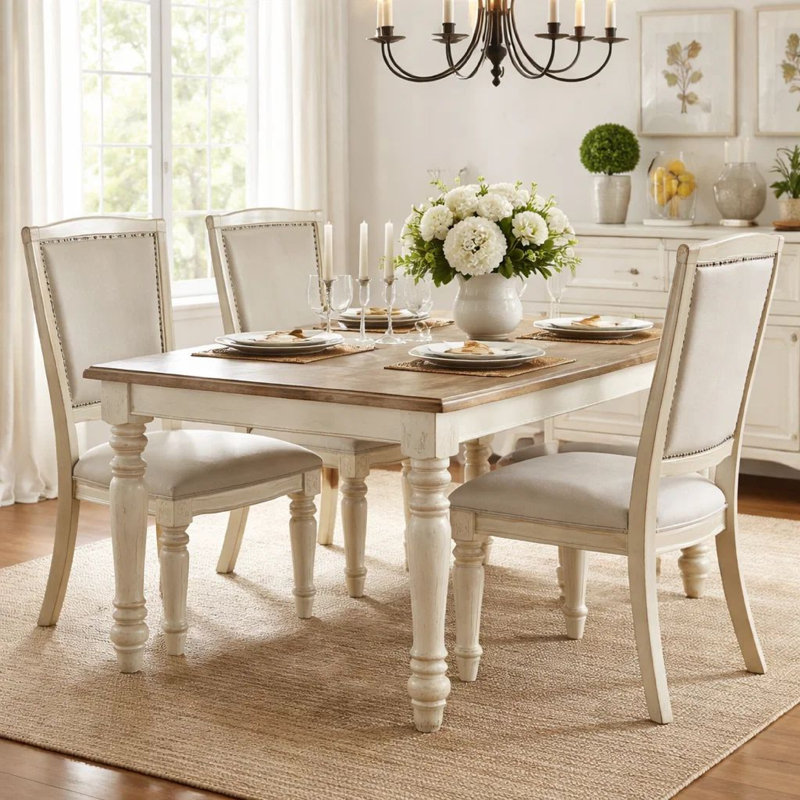 Chaise d'appoint en tissu Ambor en blanc antique