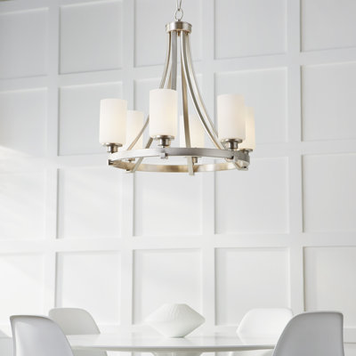 Radita 6 - Light Wagon Wheel Chandelier