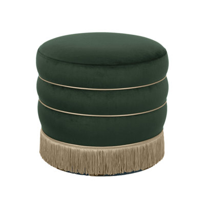 Velvet Ottoman