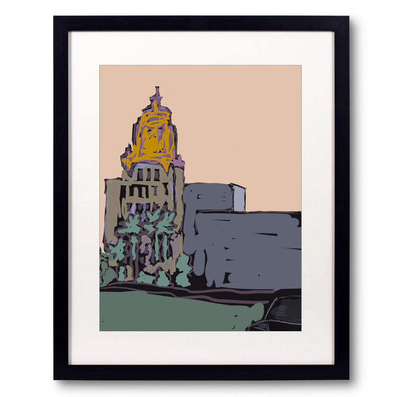 City Hall Dome Print by Deborah Blum, 31.25" H x 25.25" W