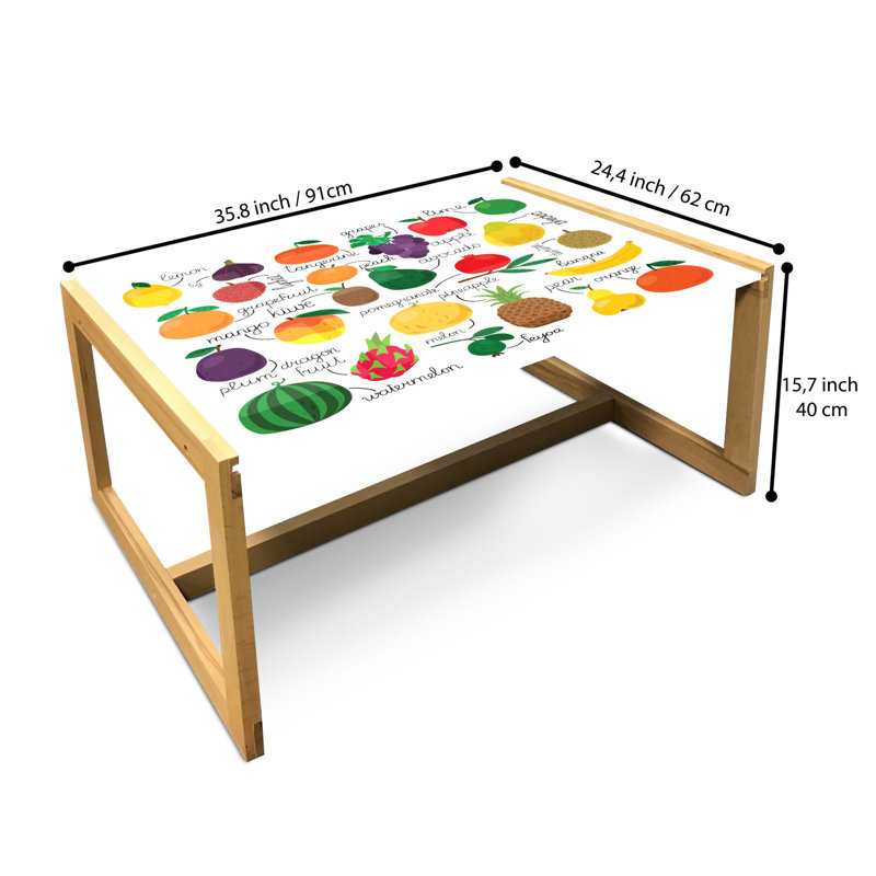 Irada Sled Coffee Table, 40cm H x 91cm W x 62cm D