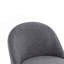 Chaise rembourrée en tissu et fer