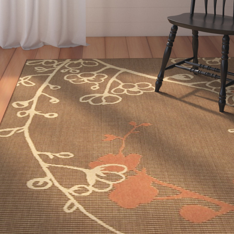 Herefordshire Performance Floral Indoor/Outdoor Area Rug, Rectangle 8' x 11'