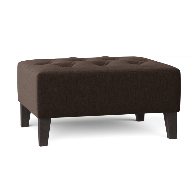 Carruth Upholstered Ottoman, Heavenly Java Chenille
