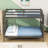 Twin XL Over Queen Bunk Bed With Ladder & Guardrails, Detachable Design-414196830