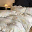 Ensemble de housse de couette floral en coton froissé à double couche-124974146-124974148
