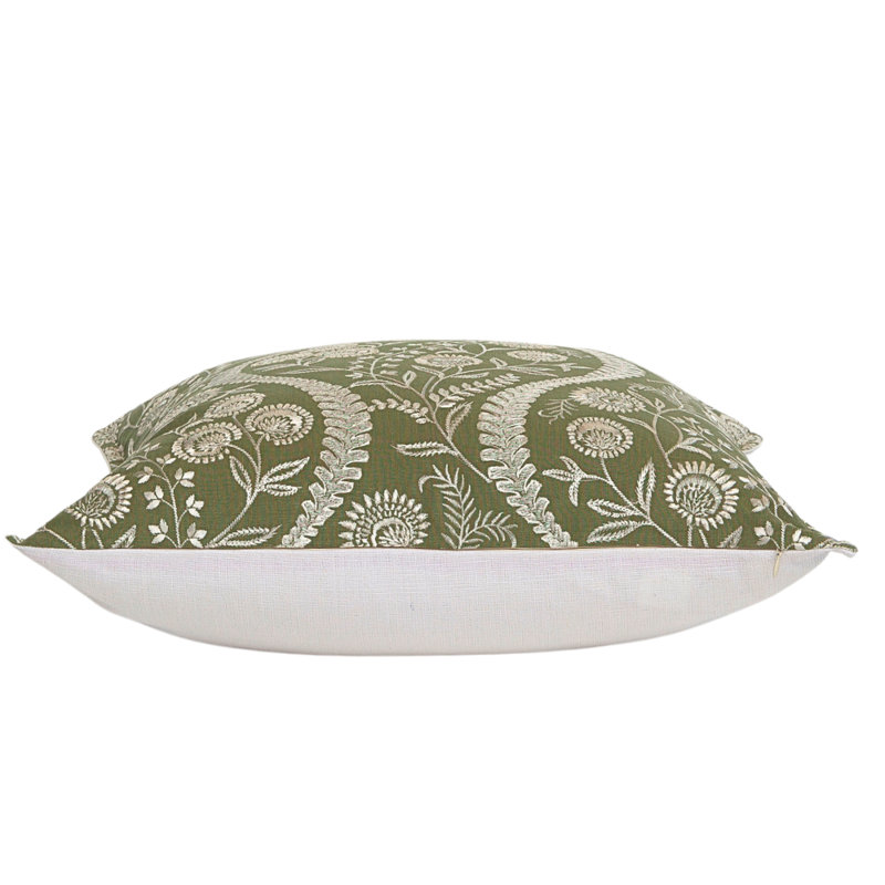 Floriblanca Self-Flange Accent Pillow