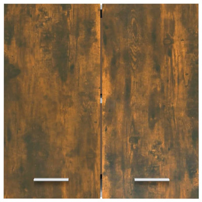 Black Hanging Glass Cabinet 60X31x60 Cm