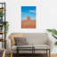 Monument Valley Abstract Contemporary Landscape Mountain Wall Art Print 1 Piece Wrapped Canvas Wall Art-541366427