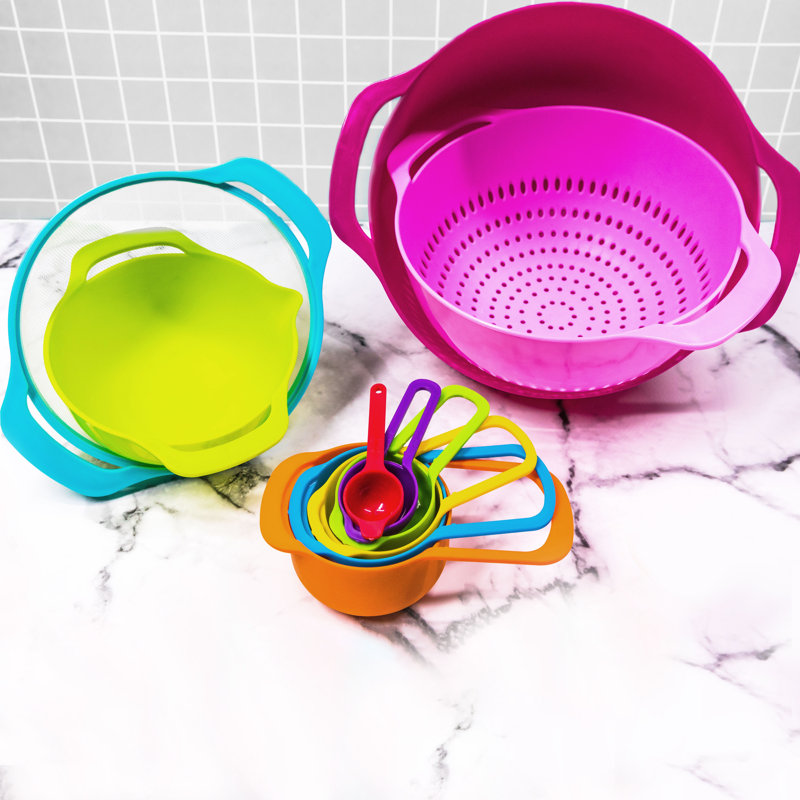 Ensemble de bol à mélanger en plastique 15 pièces bravo