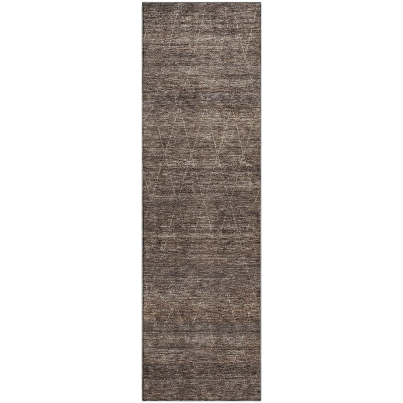 Premium Machine Washable Kent AMF1165 Geometric Rug, Runner 2'3" x 7'6"