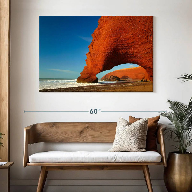 Gillard Moroccan Red Arch Beach, 32" H x 48" W