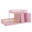 Lit superposé double avec 2 grands tiroirs et 5 petits tiroirs, structure en bois aggloméré de qualité et lit de rangement élégant avec petite armoire-1374424487